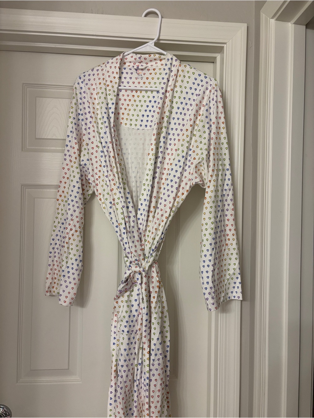 NWT Roller Rabbit Rainbow Disco Hearts Pajamas Set With Matching Robe NWT XL - Picture 3 of 4